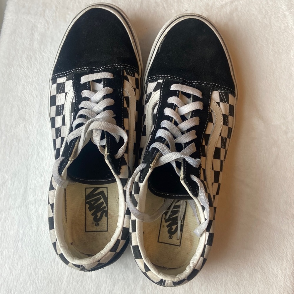Checkered Black and White Vans